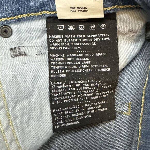 Harley Davidson Jeans 27 P (Irregular - See Pics) Mid Rise Straight HD Denim - Picture 12 of 14